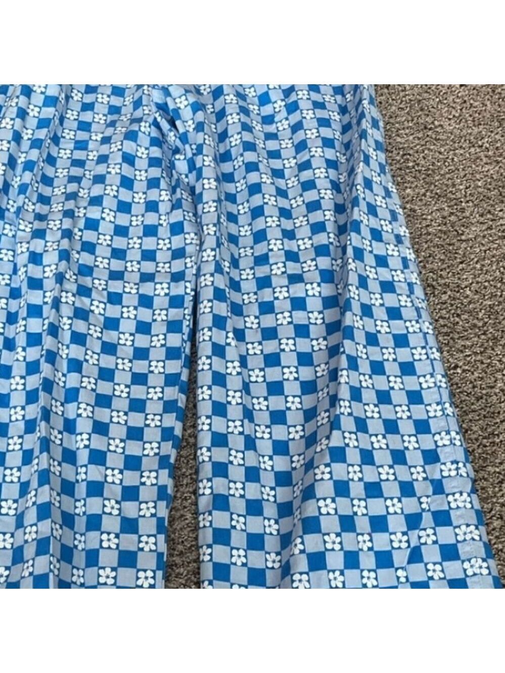 NWT Wild Fable Pants &  Blue With White Flowered Flare Pants  Size:S - Picture 3 of 14